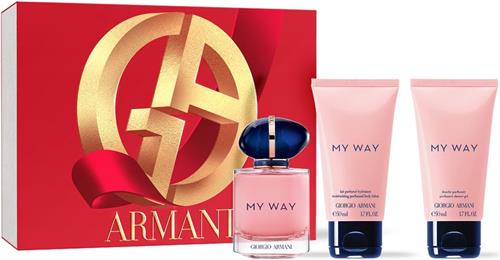Armani - My Way Eau de Parfum 50 ml • Shower Gel 50 ml • My Way Body Lotion 50 ml - Damesparfum