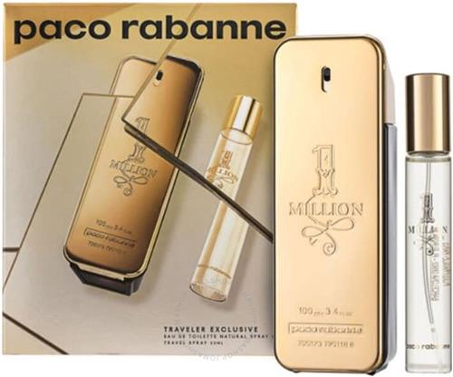 Paco Rabanne One Million - Eau De Toilette 100 ml + Travel Mini 20 ml - Geurengeschenkset