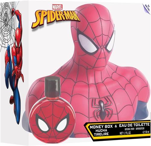 Spider-man Gift set Money Box 3D Figure + EDT 50 ml