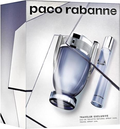 Paco Rabanne Invictus Giftset - 100 ml eau de toilette spray + 20 ml eau de toilette spray - cadeauset voor heren