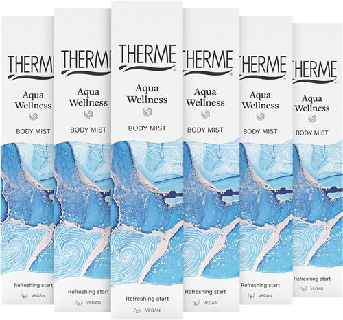 6x Therme Aqua Wellness Body Mist 60ml