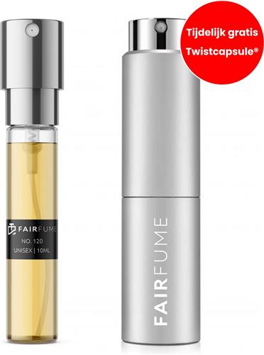 Fairfume - Parfum voor Unisex - No. 120 - Geïnspireerd op  Santal 33  - 10ml - Parfum Travel Spray - Eenvoudig Mee Nemen - Aanbieding