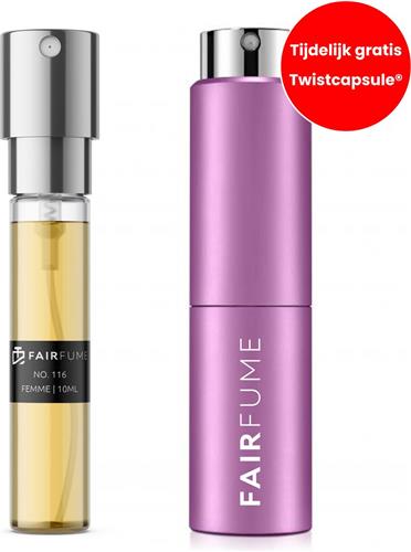 Fairfume - Parfum voor Dames - No. 116 - Geïnspireerd op  Black Opium  - 10ml - Parfum Travel Spray - Eenvoudig Mee Nemen - Aanbieding