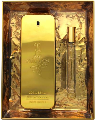 Paco Rabanne 1 Million Eau De Toilette 200ml + Eau de Toilette 10ml