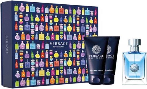 Versace Pour Homme - 3-delig Set: 50ML Eau De Toilette Spray + 50ML Hair & Body Shampoo + 50ML After Shave Balm - Giftset